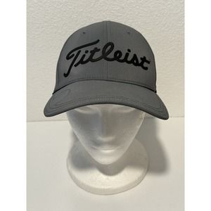 TITLEIST Players Performance Ball Marker Golf Adjustable Hat Grey W Company Logo